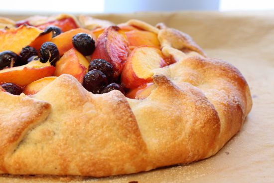 peach galette