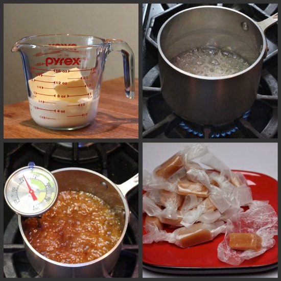 Caramels collage