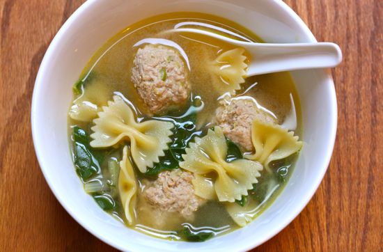 Faux wonton soup